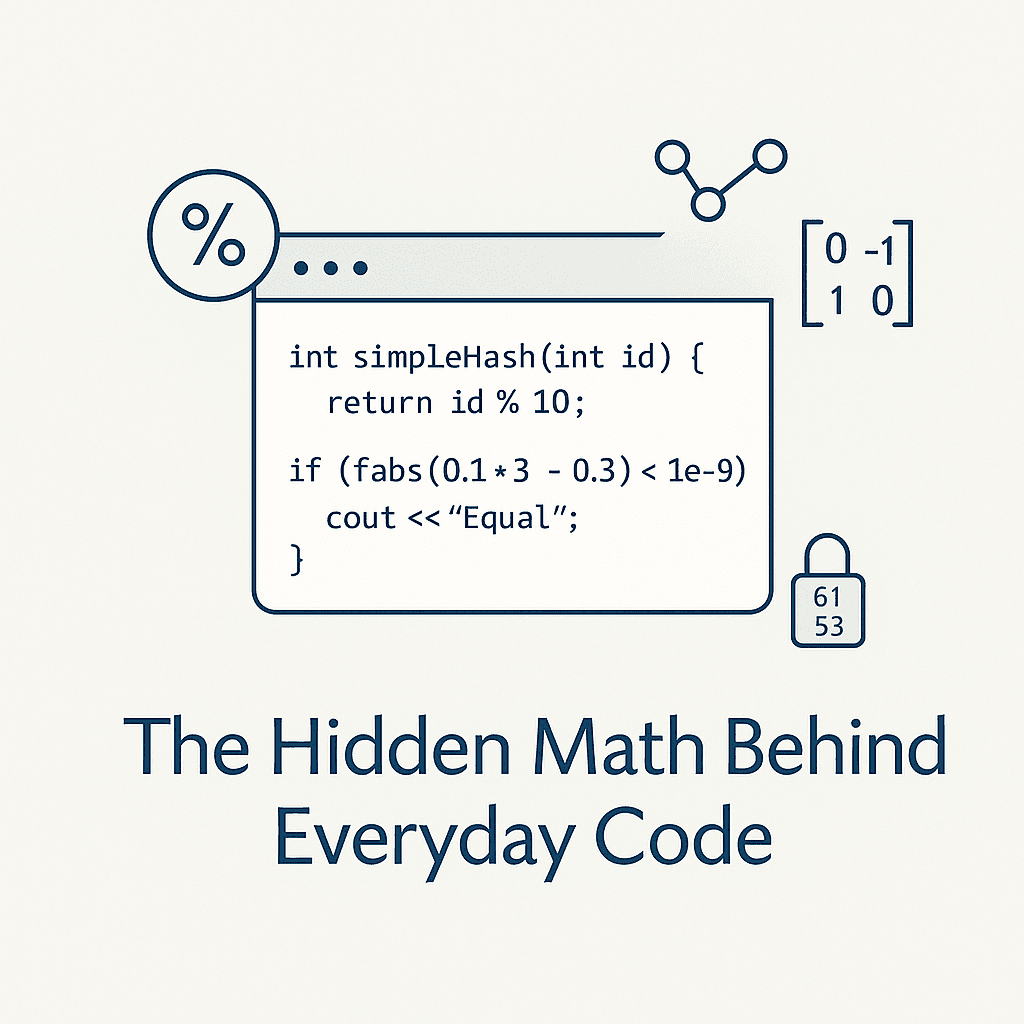 The Hidden Math Behind Everyday Code (with C++ Examples)