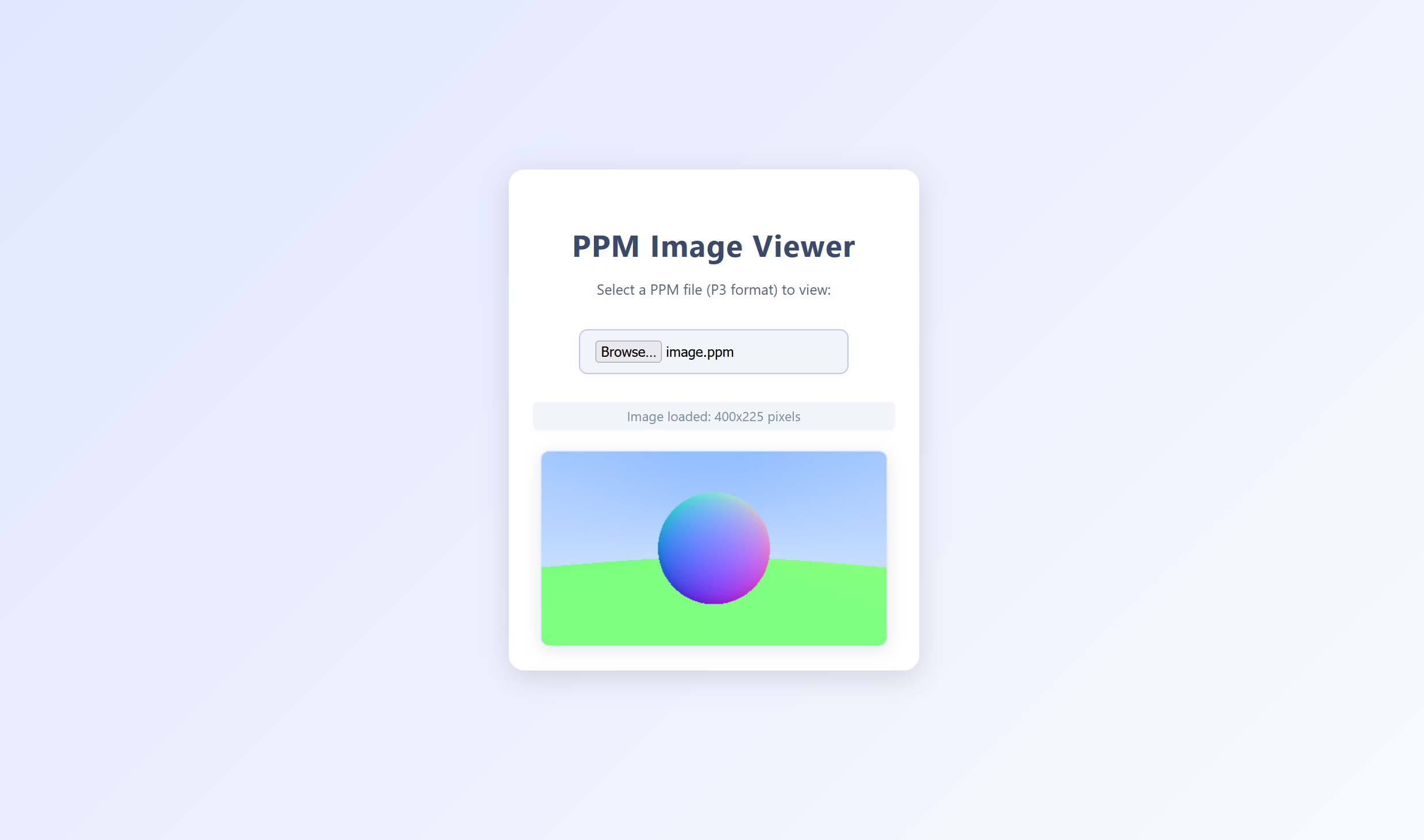 PPM Image Viewer screenshot