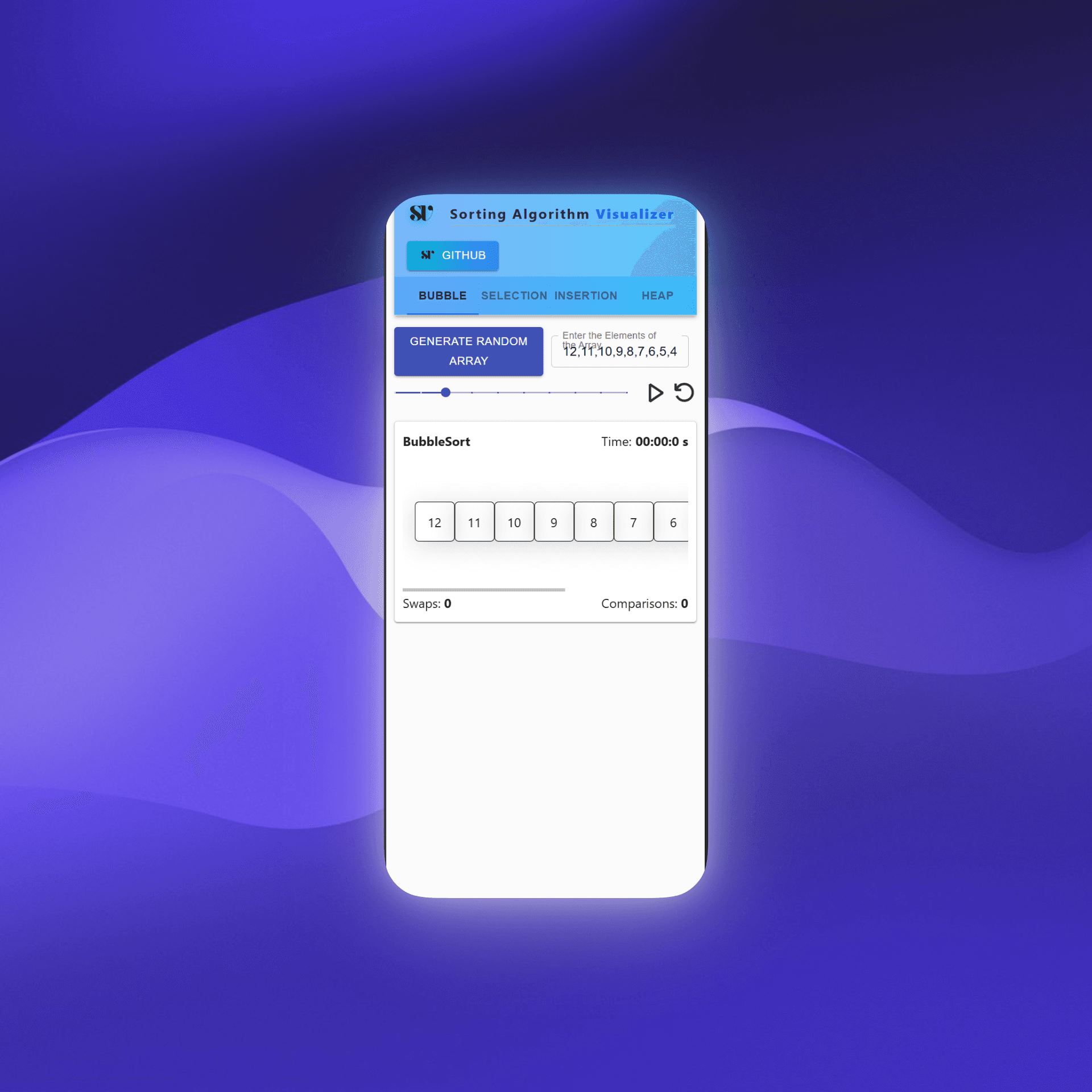 Sorting Visualizer screenshot